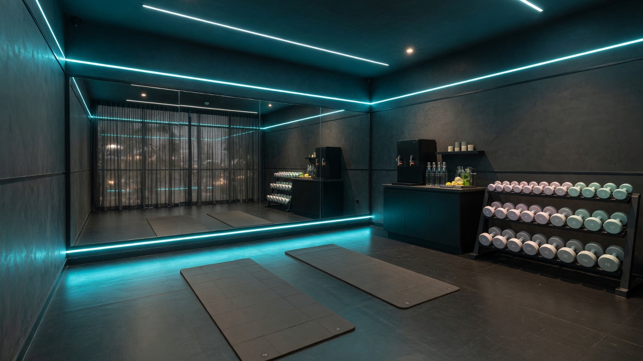Interior del estudio Electro Gym en Zapopan